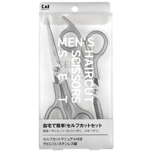 貝印 メンズヘアカットセット(マニュアル付) KQ3205ﾒﾝｽﾞﾍｱｶﾂﾄｾﾂﾄﾏﾆﾕｱﾂｷ-イメージ1