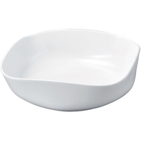 若泉漆器 ニューホワイト 渕丸角盛鉢 38cm FC892KY-0261290