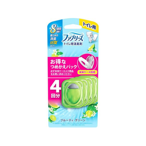 Ｐ＆Ｇ ファブリーズ トイレ用消臭剤 フルーティ・グリーン 詰替 4個 FC997TE-イメージ1