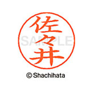 シヤチハタ ネームペン用ネーム シルバー 既製 佐々 FC46965-X-GPS-1194-イメージ1