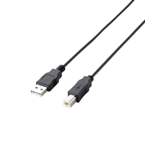 エレコム USB2．0ケーブル(0．5m) ブラック U2C-JB05BK-イメージ2