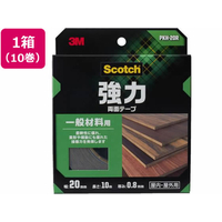 3M スコッチ 強力両面テープ 一般材料用幅20mm×10m 10巻 FCV3389-PKH-20R