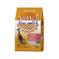 ユニ・チャーム AllWell 室内猫用 フィッシュ味 挽き小魚とささみフリーズドライパウダー入り 1.6kg FC103RK
