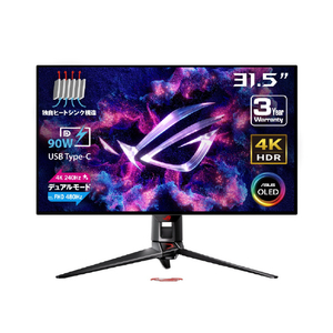 ASUS 31．5型液晶ディスプレイ ROG Swift OLED PG32UCDP ブラック PG32UCDP-イメージ1