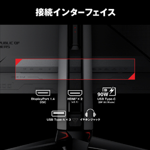 ASUS 31．5型液晶ディスプレイ ROG Swift OLED PG32UCDP ブラック PG32UCDP-イメージ5