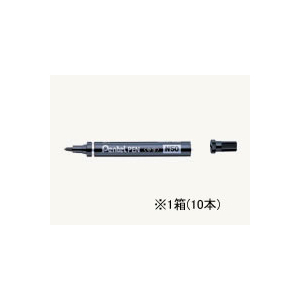 ぺんてる ぺんてるペン 中字 黒 10本入 1箱(10本) F814893-N50-AD-イメージ1
