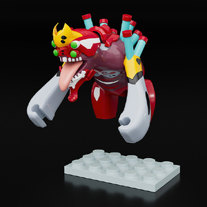 グッドスマイルカンパニー BRICKROID エヴァンゲリオン2号機 獣化第2形態「ヱヴァンゲリヲン新劇場版」 BRICKROIDEVA2ｺﾞｳｷﾀﾞｲ2ｹｲﾀｲ-イメージ4