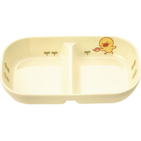 国際化工 メラミン子供食器 ひよこぐみ 角二ツ仕切皿 小 FC824LK-3952800
