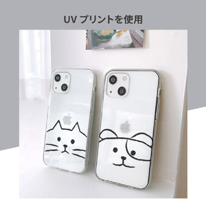 AKAN iPhone 15 Pro用ソフトクリアケース イヌ AK25637I15PR-イメージ10