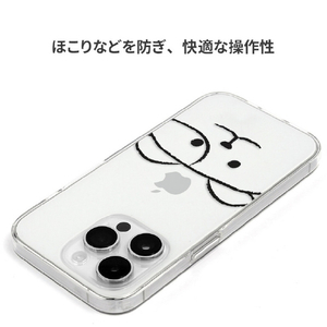 AKAN iPhone 15 Pro用ソフトクリアケース イヌ AK25637I15PR-イメージ9