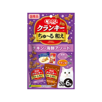 いなば CIAO クランキーちゅーる和え チキン・海鮮アソート 7g×6P FCJ050J