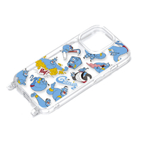 PGA iPhone 15 Pro用ショルダーストラップホール付クリアハイブリッドケース ジーニー PG-D23BPT17GEN