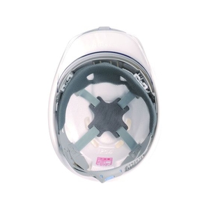 谷沢製作所 大型シールド面付ヘルメット 溝付 ホワイト FC784EW-8363961-イメージ2
