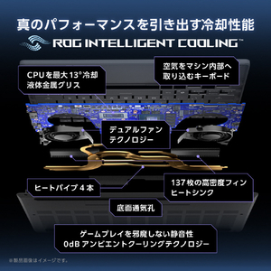 ASUS ノートパソコン ROG Zephyrus G14 GA403WR エクリプスグレー GA403WR-AI9R5070TIG-イメージ7