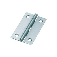 トラスコ中山 TRUSCO　スチール製薄口普通蝶番　生地仕上げ　全長38．0mm 550-38N