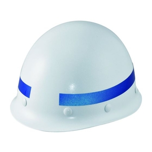 日本緑十字社 ヘルメット用弓型ラインテープ(反射) 青 20幅×260mm 10本組 青202600.17 FC632EW-8248201-イメージ2