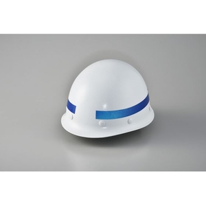 日本緑十字社 ヘルメット用弓型ラインテープ(反射) 青 20幅×260mm 10本組 青202600.17 FC632EW-8248201-イメージ3