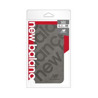 エム・ディー・シー iPhone 15用new balance 手帳ケース/スタンプロゴ スエード グレー MD-75396-4