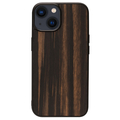 Man & Wood iPhone 14 Plus用天然木ケース Ebony I23638I14M