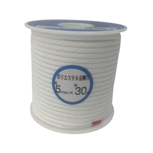 ユタカメイク ロープ ポリエステルロープボビン巻 5mm×30m FC985GN-3676731-イメージ1
