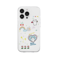 AKAN iPhone 15 Pro用ソフトクリアケース Bear Dream AK25639I15PR