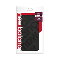 エム・ディー・シー iPhone 15 Pro用ケース new balance[手帳ケース/スタンプロゴスエード] ブラック MD-75397-1