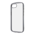 レイアウト iPhone 16e用Like standard Puffull 耐衝撃 バンパー ハイブリッドケース グレー RT-P50CMD1/GR