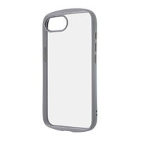 レイアウト iPhone 16e用Like standard Puffull 耐衝撃 バンパー ハイブリッドケース グレー RT-P50CMD1/GR
