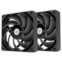 Thermaltake ケースファン 120mm(2個パック) TOUGHFAN 12 Pro ブラック CLF159PL12BLA