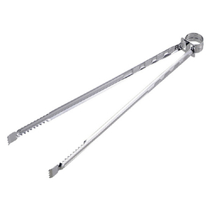 キャプテンスタッグ レスト ステンレス炭バサミ 45cm M7639ｽﾃﾝﾚｽｽﾐﾊﾞｻﾐ45CM-イメージ1