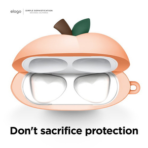 elago AirPods 3用シリコンケース ピーチ EL_AP3CSSCPN_PC-イメージ4