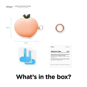 elago AirPods 3用シリコンケース ピーチ EL_AP3CSSCPN_PC-イメージ7