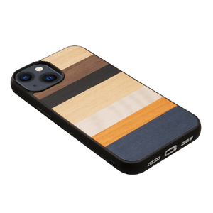Man & Wood iPhone 14 Plus用天然木ケース Province I23639I14M-イメージ2