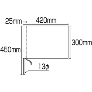日本緑十字社 手旗 赤 300(450)×420mm 綿+木製棒 レッド FC017GH-3719669-イメージ4