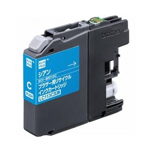 エコリカ リサイクルインクカートリッジ シアン ECI-BR113C-イメージ1