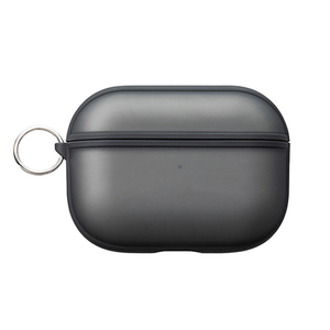 musashino LABEL AirPods Pro Wireless Charging Case用ハイブリッドカバー ブラック CP-APP1C1/B-イメージ1