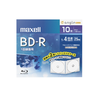 マクセル 録画用25GB 1-4倍速対応 BD-R追記型 ブルーレイディスク 10枚入り e angle select ホワイト BRV25WPED.10S