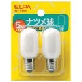 エルパ ナツメ球 E12口金 5W ホワイト 2個入 G-10B