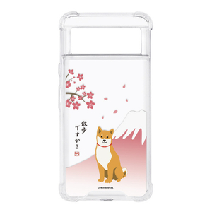 abbi FRIENDS Google Pixel 8用しばたさん ハイブリッドケース さくら ABF26639P8-イメージ1