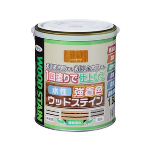 アサヒペン 水性強着色ウッドステイン 1.6L レッドオーク FC914PN-イメージ1