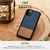 Man & Wood iPhone 14 Plus用天然木ケース Denim I23640I14M-イメージ3