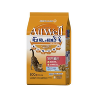 ユニ・チャーム AllWell 室内猫用 フィッシュ味 挽き小魚とささみフリーズドライパウダー入り 800g FC106RK