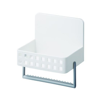 吉川国工業所 ライクイット/洗剤ラック(吸盤付き) ホワイト FC027SL