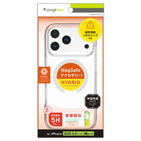 トリニティ iPhone 17 Pro Max用[Turtle] MagSafe対応 ハイブリッドクリアケース ホワイトリング TR-IP25L3-TTMS-CLWT