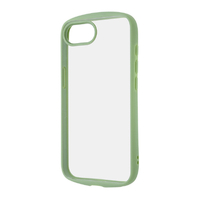 レイアウト iPhone 16e用Like standard Puffull 耐衝撃 バンパー ハイブリッドケース カーキ RT-P50CMD1/OV