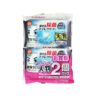 レック 激落ち 流せる除菌トイレクリーナー 大判 10枚入 2個パック FC432TD-S00328