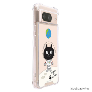 abbi FRIENDS Google Pixel 8用ネコマンジュウハイブリッドケース キャットウォーク オン ザ ムーン ABF26641P8-イメージ3