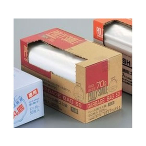 吉忠化学工業 業務用 丸底 ゴミ袋 半透明70L 50枚 FC892LL-4375210-イメージ1