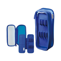 リヒトラブ XCOA リバーシブルクリヤーペンケース ライト コバルトブルー FCG350W-A3810-8