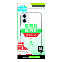 トリニティ iPhone 16 Plus用[Turtle] ハイブリッドケース クリア TR-IP24L2-TT-CL